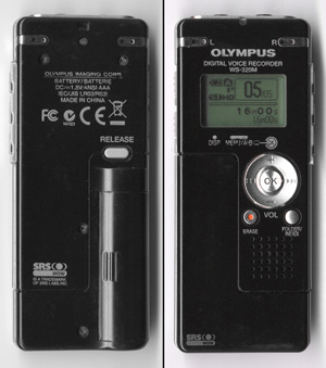 Olympus WS-320M digital voice recorder