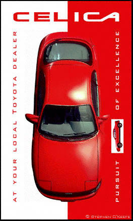 Celica promotional poster by Stephen O'Keefe