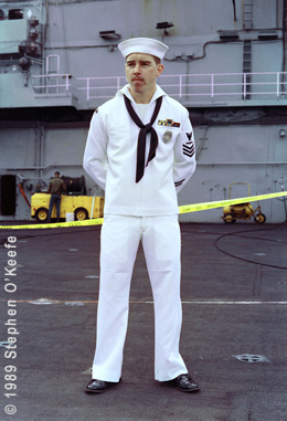 U.S.S. Coral Sea sailor