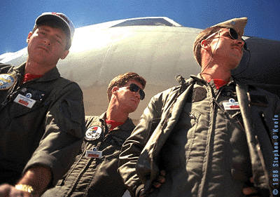 three pilots at Shearwater Air Show